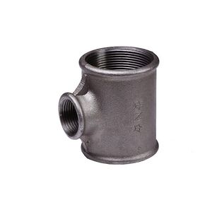 T-koppeling malleabel nr.130 zwart 3/4x1/2x1/2"bn.