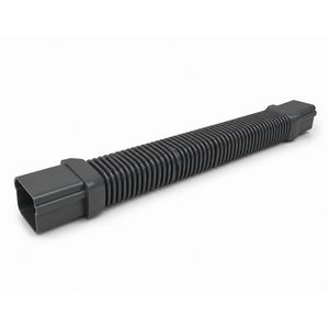 Flexibel leidingstuk 90X65mm antraciet grijs PVC RAL7016