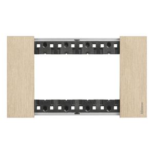 Afdekplaat 4 module goud K4704 LivingNow