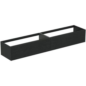 Conca wastafelmeubel 240x50x37cm 2 laden zonder afdekblad smoked oak