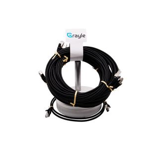 Slimline Patchkabel Cat.6A S/FTP AWG30 LSZH molded zwart 2.0