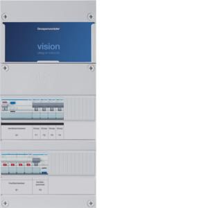 Groepenkast 5-groepenverdeler HS ALS 30mA/HACO/direct 3-fase