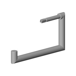 Houder toiletrolhouder 150X80X13mm-BG