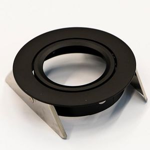 Downlight ring rond 87(76)mm zw met bladveren 42180151