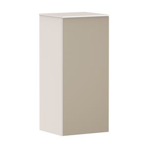 Half Hoge kast Sand Matt beige / front patterned bronze 400/360, scharnieren links Xevolos E
