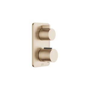 LISSÉ Inbouwthermostaat 2-weg stopkraan Light Gold gebors.
