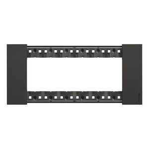 Afdekplaat 6 module zwart K4706 LivingNow