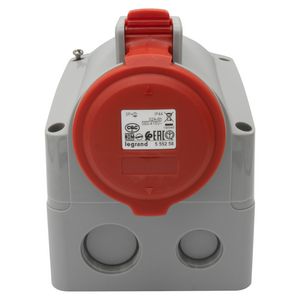 Opbouw wandcontactdoos 400V 32A 4-polig IP44 P17