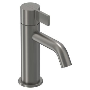 Wastafelmengkraan PACT S-size sprong 105mm coldstart geborsteld metal black PVD