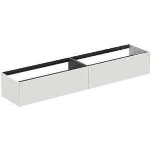 Conca wastafelmeubel 240x50x37cm 2 laden zonder afdekblad matt white