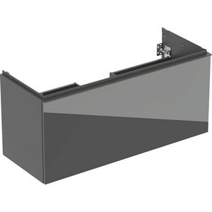 Wastafelonderkast Acanto 1 lade 1 binnenlade B120 Lava Glas