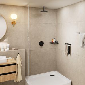 Vernis Blend plafond aansluiting 100mm mat zwart