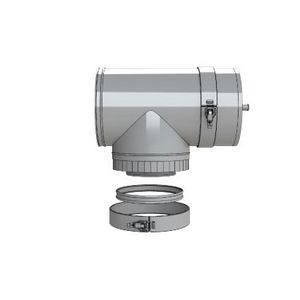 T-stuk RVS Ø200/130 L=355 62856