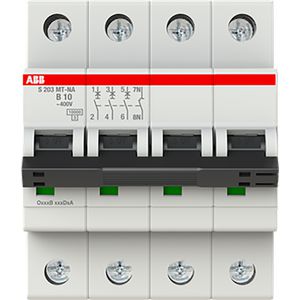 Installatieautomaat S200MT 3P+N B10 10kA Tractie