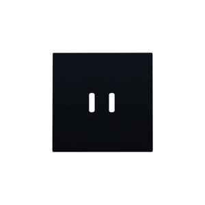 Afwerkingsset dubbele smart USB-C-lader black coated