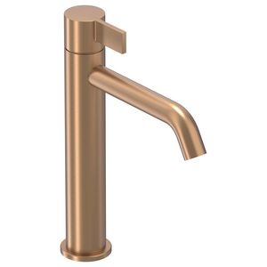 Wastafelmengkraan PACT M-size sprong 149mm coldstart geborsteld mat koper