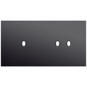 Tweevoudige afdekpl. horizontaal 71mm centerafstand een enke