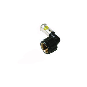 Schroefbus haaks GAS 6PKG persaansluiting 20x3/4" bn. kunststof