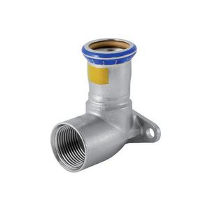 Enkele muurplaat MAPRESS RVS GAS L=43mm 18x1/2"bn.