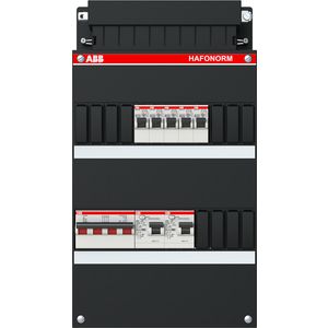 Groepenkast 5 groepen achter 2x 30mA + HS 3-fase