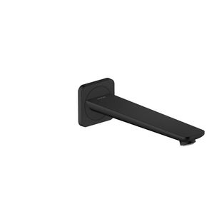 Baduitloop 222mm 1/2" mat zwart Citterio-C