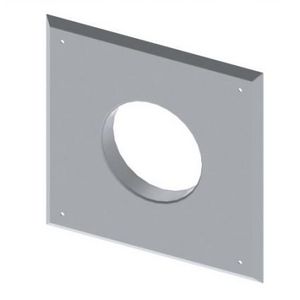 Rozet aluminium Ø100, 220x220mm, antraciet