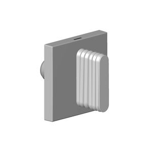 Greep inbouw wand Hot ovaal golf 60x60x40mm Dark plat.geb