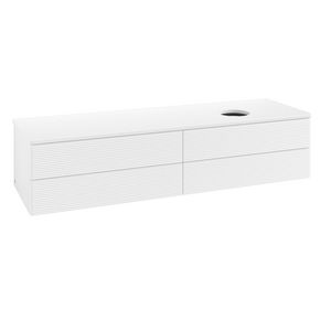 Wastafelonderkast Antao 1600x360x500mm White Matt Lacquer K27110MT