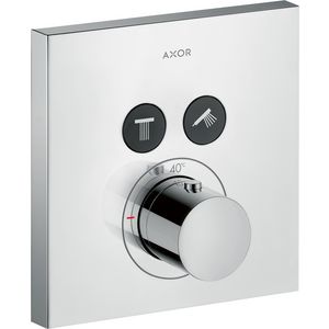 Afbouwdeel Axor ShowerSelect Square afbouwdeel. thermostaat met stop 2xfunctie chroom