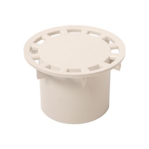 Doucheputrooster ABS rond D=93mm v. put 10x10cm ijswit RAL9100 