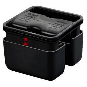 Vierkant kunststof waterslot 35mm tbv RVS douchegoot