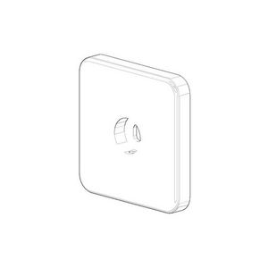 Houder voor douchegarnituur 63x63x9mm chr