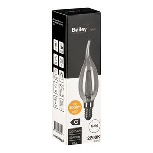 LED-lamp C35 Cosy GD FIL E14 DIM 4W 29W 300lm 822 goud