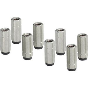 verstelvoet-set 8 RVS/blank