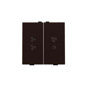 2-voudige toets ventilatoropdruk 0 - 3 RF schakelaar d.brown