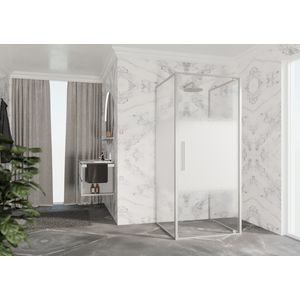 Draaideur RIGA G 960-990x2000mm Rose-1 motief profiel matchroom