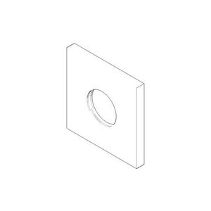 Rozet 78x78x8x32,6mm chr