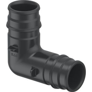 Kniekoppeling 90° schuif Q&E PPS 25mm