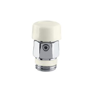Ontluchter handbediend 1/2"bt. draaiknop wit
