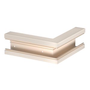 Buitenhoek 70x130mm polyvinylchlorid creme wit 9001