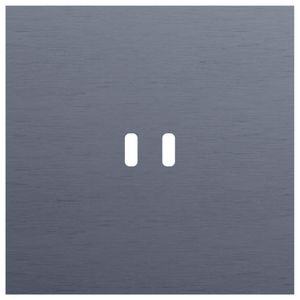 Enkelvoudige afdekplaat voor dubbele USB-C lader 226-74103