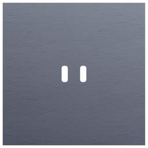 Enkelvoudige afdekplaat voor dubbele USB-C lader 226-74103