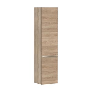 Hoge kast Natural Oak 400/350 scharnieren links greepkleur mat wit Xelu Q 54137700