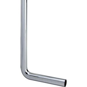 Vloerbuis 40x220x580 messing/verchroomd