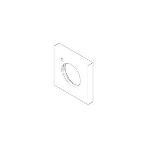 Rozet 60x60x9x33,2mm chr