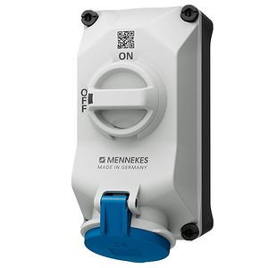 Wandcontactdoos 32A 3-polig  6H 230V IP44 DUO