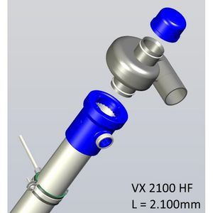 Douchepijp-wtw VX2100HF 210cm max. 30l/min. excl. aansluitset