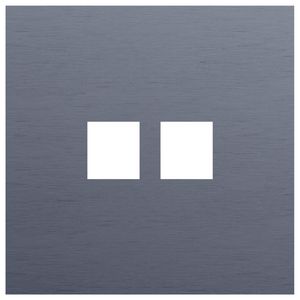 Enkelvoudige afdekplaat 2voudige RJ-aansluiting 226-74102