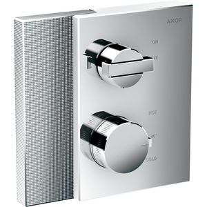 Afbouwdeel inbouwthermostaat Edge met stopkraan diamond cut chroom 46751000