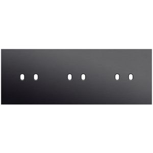 Drievoudige afdekpl. horizontaal 71mm centerafstand drie twe